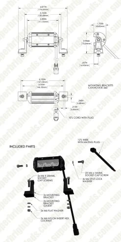 4" Hyper Series Compact Off-Road LED Light Bar - 9W, 500 Lumens - Durable Vehicle Lighting -Nebo Sales Store orbh4 9ws fl assembly for site