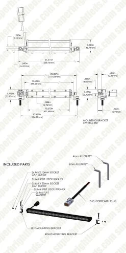 20" Slim Series Off-Road LED Light Bars - 54W - 5,000 Lumens - High-Performance Vehicle Lighting -Nebo Sales Store orbm20 54ws fl for site012