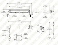 12" LED Light Bar - 4,320 Lumens Combination Beam - 5700K Cool White - Waterproof Off-Road Lighting -Nebo Sales Store orbu12 37ws cb