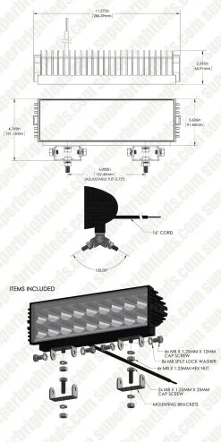 12" Xtra Series Off-Road LED Light Bar - 54W Double Row, 3,780 Lumens - Durable Vehicle Lighting -Nebo Sales Store orbx12 54wd sp assembly digimark0