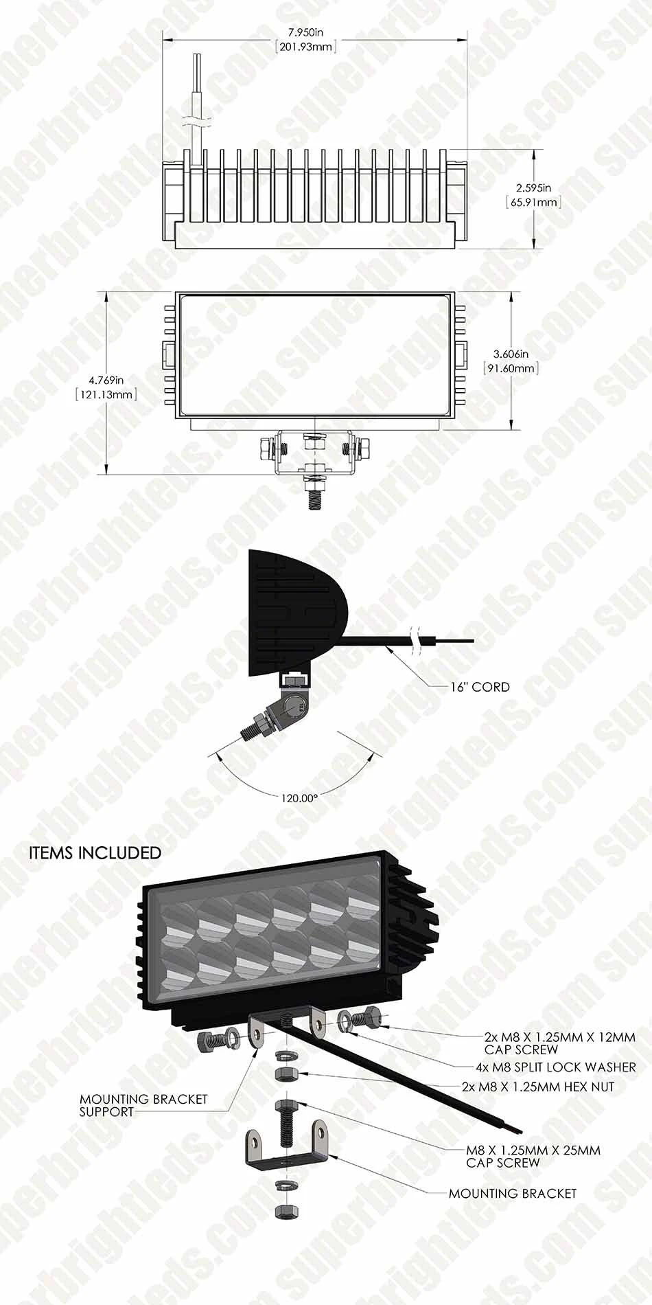 8" Xtra Series Off-Road LED Light Bar - 36W, 2,700 Lumens, 35 Degree Beam - Durable Vehicle Lighting 10 8" Xtra Series Off-Road LED Light Bar - 36W, 2,700 Lumens, 35 Degree Beam - Durable Vehicle Lighting - Image 10