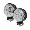 4.5" Round LED Pod Lights - 32W, 4,300 Lumens - 2 Pack for Vehicles & Emergency Use