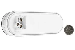 6" Oval LED Truck & Trailer Lights - Red Stop/Turn/Tail Lights - Flush Mount - 17 LEDs - Clear Lens -Nebo Sales Store oval led truck trailer light clear lens 6inch brake turn tail back