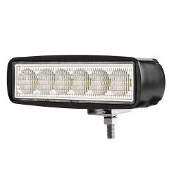 5.5" Off-Road LED Work Light - 18W, 1,350 Lumens, 30 Degree Beam - Single Rectangle LED Driving Light for Vehicles