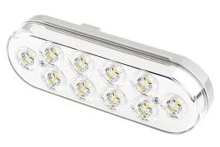 10-LED Oval White Trailer Backup Light - Durable & Bright Signal Lighting for Trucks -Nebo Sales Store oval reverse led truck lamp