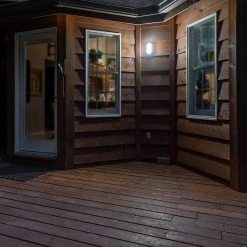 Bronze Integrated LED Bulkhead Light - 780 Lumens, 3000K/4000K - Indoor/Outdoor Wall Sconce 14 Bronze Integrated LED Bulkhead Light - 780 Lumens, 3000K/4000K - Indoor/Outdoor Wall Sconce -Nebo Sales Store ow0104g 12 8x orb installed on output porch