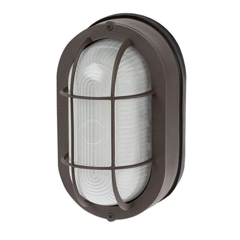 Bronze Integrated LED Bulkhead Light - 780 Lumens, 3000K/4000K - Indoor/Outdoor Wall Sconce 1 Bronze Integrated LED Bulkhead Light - 780 Lumens, 3000K/4000K - Indoor/Outdoor Wall Sconce