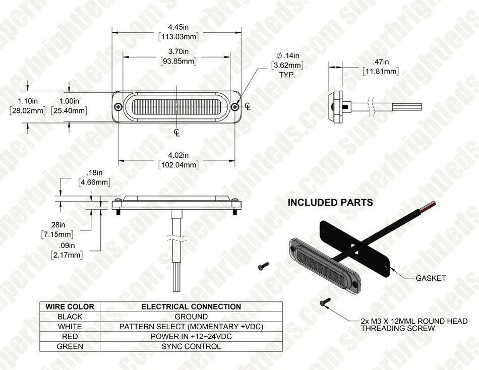 18W Red Low Profile Grille & Surface Mount LED Light Head - 4-Pack for Vehicles 12 18W Red Low Profile Grille & Surface Mount LED Light Head - 4-Pack for Vehicles - Image 12