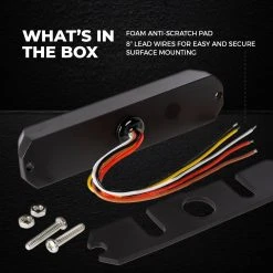 4" Grille and Surface Mount LED Strobe Light Head - 12W | High-Intensity Warning Light for Vehicles -Nebo Sales Store p strb x12 artboard5