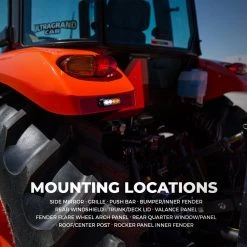 4" Grille and Surface Mount LED Strobe Light Head - 12W | High-Intensity Warning Light for Vehicles -Nebo Sales Store p strb x12 artboard6