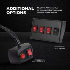 4" Grille and Surface Mount LED Strobe Light Head - 12W | High-Intensity Warning Light for Vehicles -Nebo Sales Store p strb x12 artboard7 2