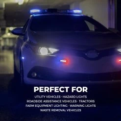 4" Grille and Surface Mount LED Strobe Light Head - 12W | High-Intensity Warning Light for Vehicles -Nebo Sales Store p strb x12 artboard8