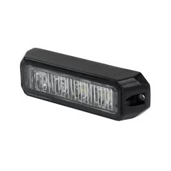 4" Grille and Surface Mount LED Strobe Light Head - 12W | High-Intensity Warning Light for Vehicles