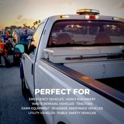 18W Green/White Grille & Surface Mount LED Strobe Light - High Visibility Warning Light for Vehicles -Nebo Sales Store p strb x18 artboard8