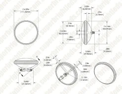 Weatherproof PAR36 LED Light Bulb - 50W Equivalent Red Screw Pin Flood Light for Vehicles -Nebo Sales Store par36 nw9w 160 assembly for site0