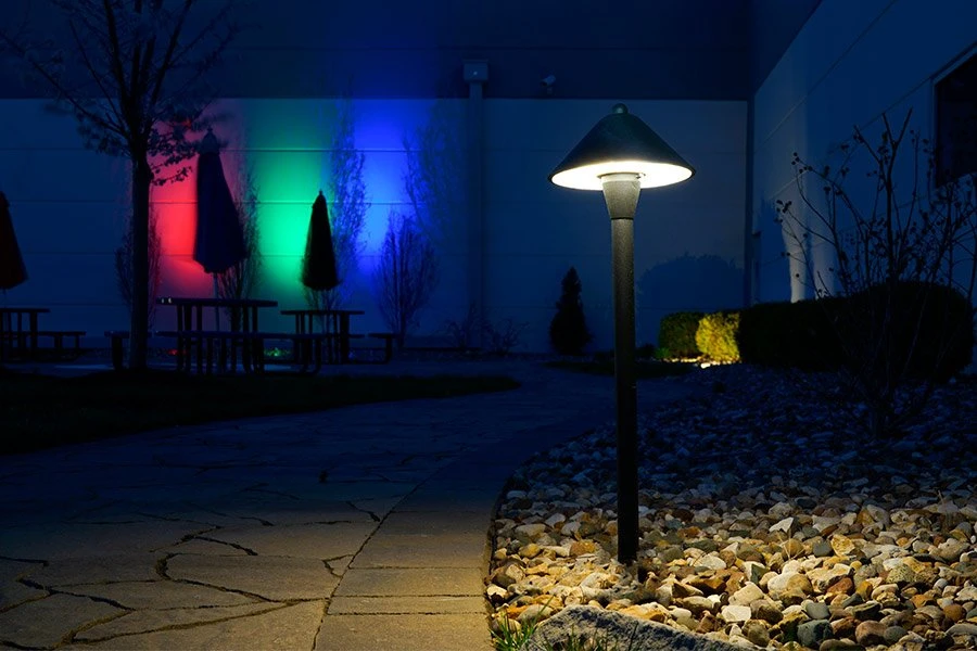 Adjustable Height Landscape LED Path Lights with Hammered Shade - 3 Watt Black Outdoor Lighting 10 Adjustable Height Landscape LED Path Lights with Hammered Shade - 3 Watt Black Outdoor Lighting - Image 10