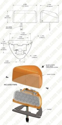 Triangle LED Turn Signal Light for Peterbilt 379 Trucks - 31 LEDs, Bullet Connector, Surface Mount - PBT-A31 17 Triangle LED Turn Signal Light for Peterbilt 379 Trucks - 31 LEDs, Bullet Connector, Surface Mount - PBT-A31 -Nebo Sales Store pbt a31 for site0