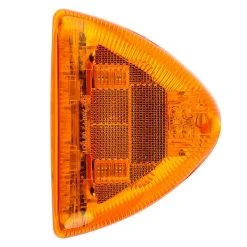 Triangle LED Turn Signal Light for Peterbilt 379 Trucks - 31 LEDs, Bullet Connector, Surface Mount - PBT-A31 12 Triangle LED Turn Signal Light for Peterbilt 379 Trucks - 31 LEDs, Bullet Connector, Surface Mount - PBT-A31 -Nebo Sales Store pbt a31 profile