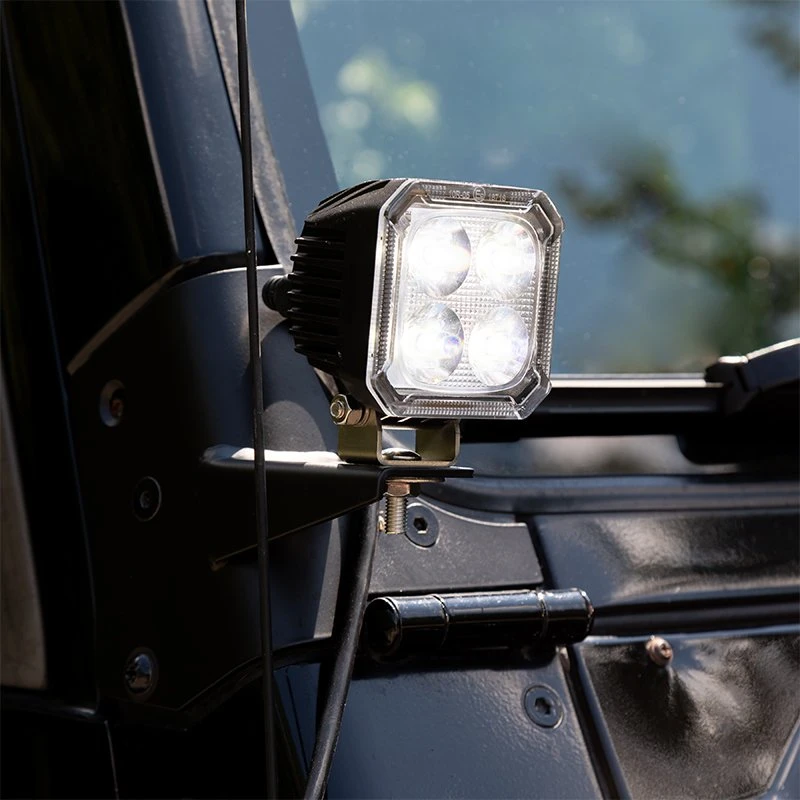 3" 40W Square LED Light Pod - 4,000 Lumens, 60-Degree Flood Beam for Off-Road & Emergency Vehicles 6 3" 40W Square LED Light Pod - 4,000 Lumens, 60-Degree Flood Beam for Off-Road & Emergency Vehicles - Image 6