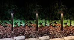 Landscape LED Ready Path Lights with Cone Shade - G4 LED Bulb - Cool White | Outdoor LED Path Lighting -Nebo Sales Store plc f kitcolor change