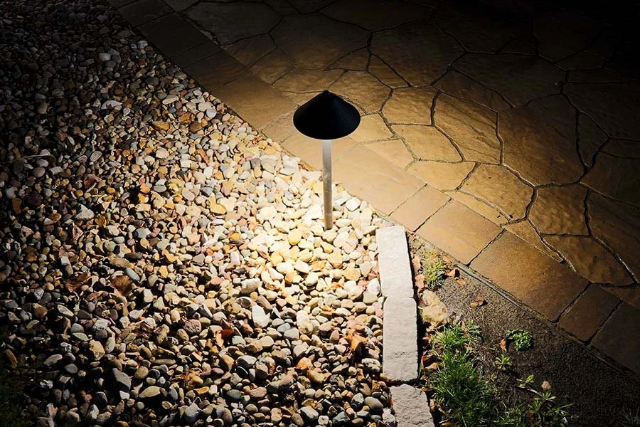 Adjustable Height Landscape LED Path Lights with Hammered Shade - 3 Watt Black Outdoor Lighting 8 Adjustable Height Landscape LED Path Lights with Hammered Shade - 3 Watt Black Outdoor Lighting - Image 8