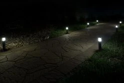 6-Pack LED Mini Bollard Path Lights with Low Voltage Transformer - Warm White Landscape Lighting Kit -Nebo Sales Store plmb ww1bk illuminating pathway 2 1