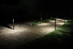 5" Square Offset Landscape LED Path Lights - 1 Watt Energy-Efficient Outdoor Lighting -Nebo Sales Store plos ww1br illuminated pathway 1