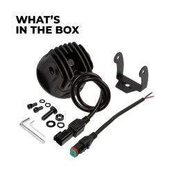 3” LED Pod Lights - 20W Round Off-Road Lights - 2,000 Lumens - Waterproof & Durable Vehicle Lighting -Nebo Sales Store plr x20w x whats in the box 1