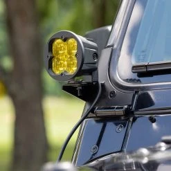 3" LED Pod Lights - 20W Round Off-Road Lights with Yellow Lens, 2,000 Lumens, Fog Lights, 2-Pack 15 3" LED Pod Lights - 20W Round Off-Road Lights with Yellow Lens, 2,000 Lumens, Fog Lights, 2-Pack -Nebo Sales Store plr y20w dl app round high beam close up