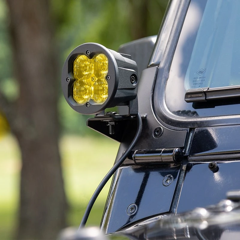 3" LED Pod Lights - 20W Round Off-Road Lights with Yellow Lens, 2,000 Lumens, Fog Lights, 2-Pack 7 3" LED Pod Lights - 20W Round Off-Road Lights with Yellow Lens, 2,000 Lumens, Fog Lights, 2-Pack - Image 7