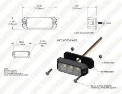 9W Grille and Surface Mount LED Strobe Light Head - High-Intensity Warning Light for Vehicles -Nebo Sales Store pn strb a9w assembly for site01