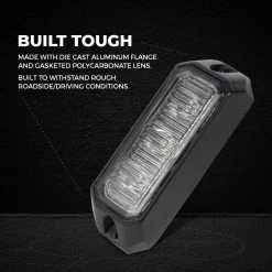 9W Grille and Surface Mount LED Strobe Light Head - High-Intensity Warning Light for Vehicles -Nebo Sales Store pn strb x9artboard3