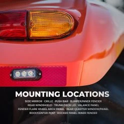 9W Grille and Surface Mount LED Strobe Light Head - High-Intensity Warning Light for Vehicles -Nebo Sales Store pn strb x9artboard5