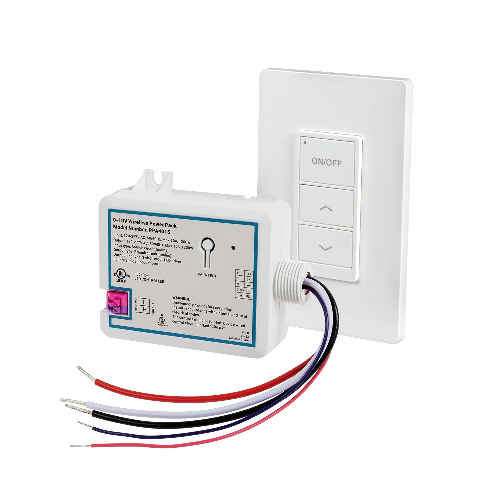 Vealite RF Wireless 0-10V Dimming Module - 120-277 VAC - Compatible with Residential Lighting & Dimmers 1 Vealite RF Wireless 0-10V Dimming Module - 120-277 VAC - Compatible with Residential Lighting & Dimmers