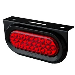 6" Oval LED Truck and Trailer Lights - Stop/Turn/Tail Lights with 3-Pin Connector - Flush Mount - 24 LEDs -Nebo Sales Store pt series mounting bracket truck trailer led lights