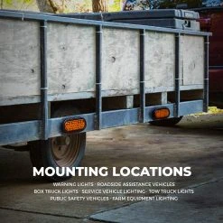 6" Oval LED Strobe Light for Trucks & Trailers - 24 LEDs, Red, 12V/24V - High Visibility Signal Lighting -Nebo Sales Store pt strb x24artboard6