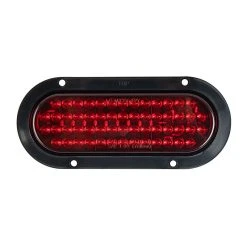 6" Oval LED Truck and Trailer Lights - Stop/Turn/Tail Lights with 56 LEDs, 3-Pin Connector, Flange Mount 9 6" Oval LED Truck and Trailer Lights - Stop/Turn/Tail Lights with 56 LEDs, 3-Pin Connector, Flange Mount -Nebo Sales Store ptf r56 front 1