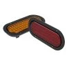 6" Oval LED Truck and Trailer Lights - Stop/Turn/Tail Lights with 56 LEDs, 3-Pin Connector, Flange Mount