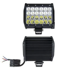 6.5" Titan Series Quad-Row Off-Road LED Light Bar - 72W, 6,500 Lumens, Multi Beam Technology -Nebo Sales Store quad row heavy duty off road led light multi beam technology front back