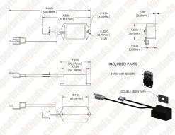 Wireless Remote Control Switches with Key Fobs - 2 Key Fob Remote Controls & Receivers for Vehicle Lighting -Nebo Sales Store rcs rf assembly for site 1