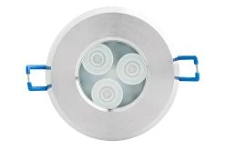 8W RGB LED Downlight - Waterproof Recessed Lighting for Landscapes & Gardens - Remote Sold Separately -Nebo Sales Store recessed led downlight glux 6w rgb front