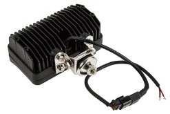 6" Rectangular 45W LED Auxiliary Light - Heavy Duty Off-Road Driving Light with 60° Beam Angle - Black Finish -Nebo Sales Store rectangular led work light 45w back