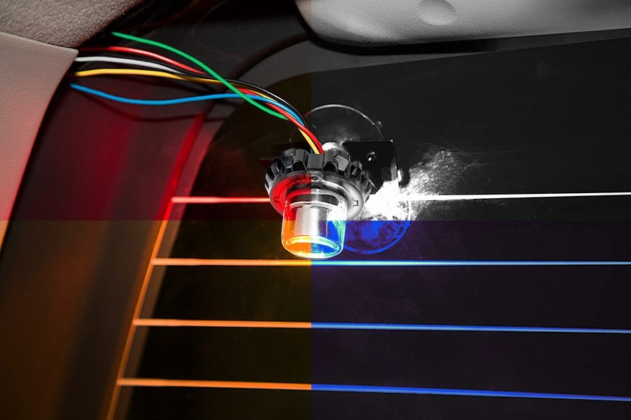 LED Hideaway Strobe Light - Multi-Color Emergency Vehicle Warning Light - Surface Mount - Red/Amber/Blue/White - Single Unit 6 LED Hideaway Strobe Light - Multi-Color Emergency Vehicle Warning Light - Surface Mount - Red/Amber/Blue/White - Single Unit - Image 6