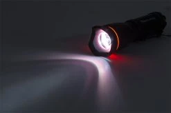 NEBO REDLINE OC Tactical Flashlight - 200 Lumens, Strobe Mode, Optimized Clarity, Black -Nebo Sales Store redline optimized clarity tactical flashlight strobe on