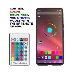 6 RGB LED Landscape Spot Lights Kit with Bluetooth & RF Remote Control - Low Voltage Transformer Included -Nebo Sales Store rgb landscape app