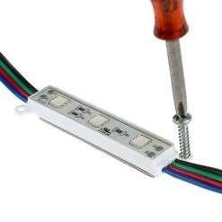 RGB LED Linear Modules - 3 SMD LEDs, 22 Lumens, 25-Pack/100-Pack for Sign Lighting & Trade Shows -Nebo Sales Store rgb led linear sign module 3 smd01