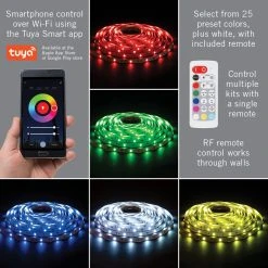 Armacost RibbonFlex Smart RGB+W LED Tape Light Kit - 5m | Smart Home Lighting -Nebo Sales Store ribbonflex home smart wifi tape light kit colors