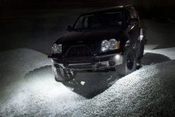 12 Pod Off-Road RGBW LED Rock Light Kit with Remote - Bluetooth & Smartphone Compatible for Motorcycles & Vehicles -Nebo Sales Store rock lights jeep front gravel pile app 1