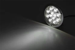 4" LED Truck & Trailer Turn Signal & Parking Light - 12 LEDs, Flush Mount, 3-Pin Connector, Built-In Flange -Nebo Sales Store round led truck trailer 4quot turn tail light