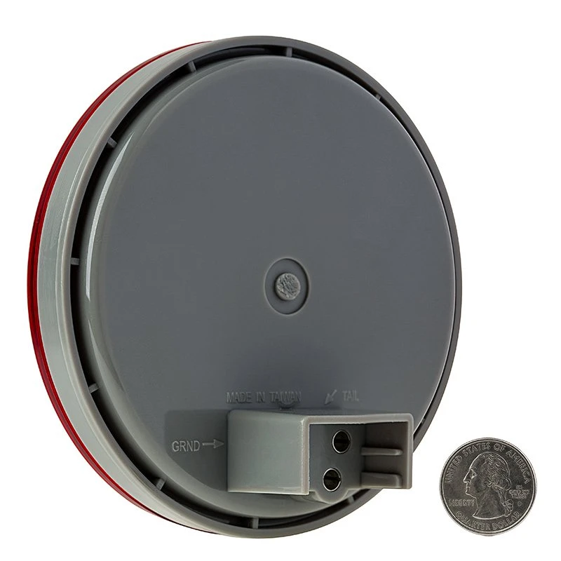 4" Round LED Truck & Trailer Lights - Stop/Turn/Tail Flush Mount - 12 LEDs - White 4 4" Round LED Truck & Trailer Lights - Stop/Turn/Tail Flush Mount - 12 LEDs - White - Image 4